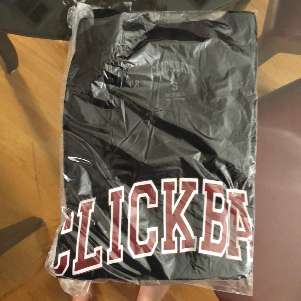 David Dobrik Clickbait T Shirt in Black BNWT